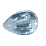 Natural white sapphire 0.84 carat pear cut unheated Ceylon loose gemstone