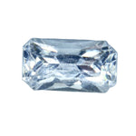 0.53 Carat Natural White Sapphire – Emerald Cut VVS Ceylon Loose Gemstone (Authenticity Confirmed)