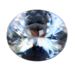 0.85 carat natural white sapphire oval cut unheated Ceylon VS loose gemstone