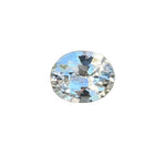 Natural white sapphire, 0.98ct oval 6.84×6.74×3.35 mm, Ceylon origin, VVS clarity, unheated – Sapphire Pal