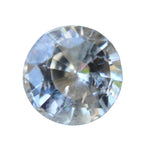 2.17 Carat Natural White Sapphire – Round Cut | Loose Stone for Rings | Ceylon Origin - Sapphire pal