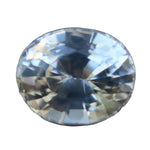 1.07 carat natural white sapphire oval cut unheated Ceylon VVS loose gemstone