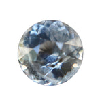 Natural white sapphire 1.31 carat round cut loose gemstone Ceylon