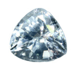 Natural white sapphire 0.84 carat trillion cut loose gemstone Ceylon