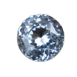 Natural white sapphire 1.22 carat round cut unheated Ceylon loose gemstone