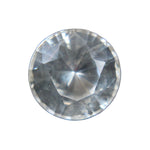 Natural white sapphire 0.76 carat round cut loose gemstone from Ceylon