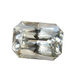 Natural white sapphire emerald cut 0.64 carat loose gemstone from Ceylon Sapphire Pal Australia