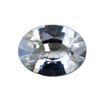 0.70 ct Natural White Sapphire, Oval Cut, Ceylon origin, unheated untreated, VS clarity — Sapphire Pal