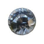 1.21 Carat Round Cut Natural White Sapphire from Ceylon