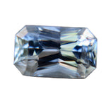 Natural white sapphire 1.45 carat emerald cut loose gemstone from Ceylon