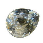 Natural yellow champagne sapphire 3.05ct unheated pear cut loose gemstone from Ceylon