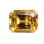 Natural Yellow Sapphire – 0.27 Carat Emerald Cut | Ceylon Sapphires - Sapphire pal