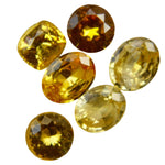 2.41ct natural yellow sapphire parcel from Ceylon β mixed oval, cushion, and round cuts. Eye clean clarity, vivid saturation. Ideal for jewellers, collectors, or bespoke jewellery designs.