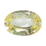 Natural yellow sapphire 0.95 carat oval cut Ceylon unheated loose gemstone