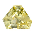 Natural yellow sapphire 0.80 carat freeform cut loose gemstone Ceylon