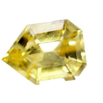 0.50 carat natural yellow sapphire freeform cut Ceylon gemstone
