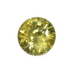 Natural yellow sapphire 0.90 carat round cut Ceylon loose gemstone