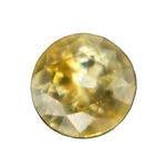 Natural yellow sapphire 0.50 carat round cut Ceylon loose gemstone 5.18mm