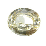 Natural yellow sapphire 0.90 carat oval cut unheated Ceylon loose gemstone