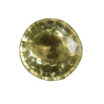 Natural Yellow Sapphire 0.73 Carat Round Cut Loose Gemstone from Ceylon