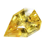 Natural yellow sapphire 0.56 carat freeform cut loose gemstone Ceylon