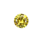 Natural Yellow Sapphire 0.73 Carat Round Cut from Ceylon β Sapphire Pal Australia