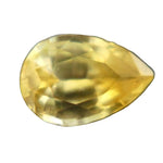 Natural yellow sapphire 0.38 carat pear cut loose gemstone for engagement ring