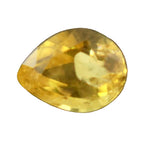 Natural yellow sapphire 0.57 carat pear cut loose gemstone