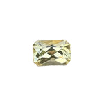 Natural yellow sapphire 0.75 carat emerald cut loose gemstone Ceylon