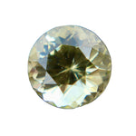 Natural yellow sapphire 0.70 carat round cut unheated Ceylon VVS loose gemstone
