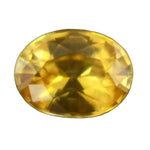 natural yellow sapphire 0.60 carat oval cut loose gemstone eye clean engagement stone