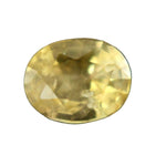 Natural yellow sapphire 0.42 carat oval cut Ceylon gemstone