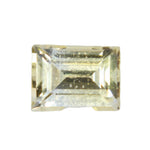0.25 ct natural yellow sapphire, Ceylon origin, cushion cut 4.00 × 2.96 × 2.00 mm, heated, SI clarity