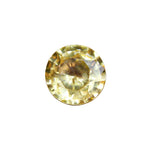 1.46ct Natural Yellow Zircon, Ceylon origin, Round cut, Eye-Clean, Untreated — Sapphire Pal