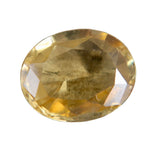 Natural yellow zircon 2.80 carat oval cut loose gemstone from Ceylon untreated