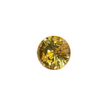 Natural yellow zircon round cut 1.37 carat Ceylon loose gemstone