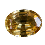 Natural yellow zircon 1.31ct oval cut from Ceylon, untreated VS clarity