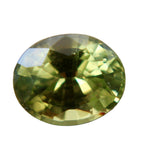 0.88 ct Natural Yellowish-Green Sapphire, Oval Cut, Ceylon origin, unheated untreated, SI clarity – Sapphire Pal
