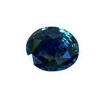 1.10ct Natural Peacock Sapphire – Blue Green Oval | Unheated