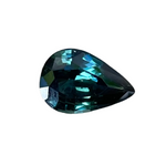Natural Peacock Sapphire Pear Cut 0.75 Carat from Australia β Unheated Blue Green Gemstone VVS Clarity