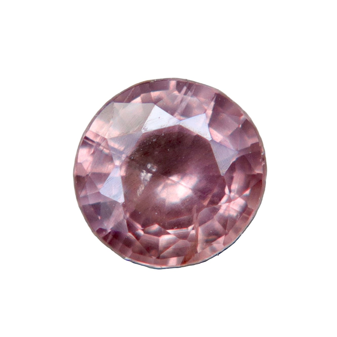 0.46 ct Natural Padparadscha Sapphire (Ceylon, Unheated & Untreated) – Round Cut - Sapphirepal