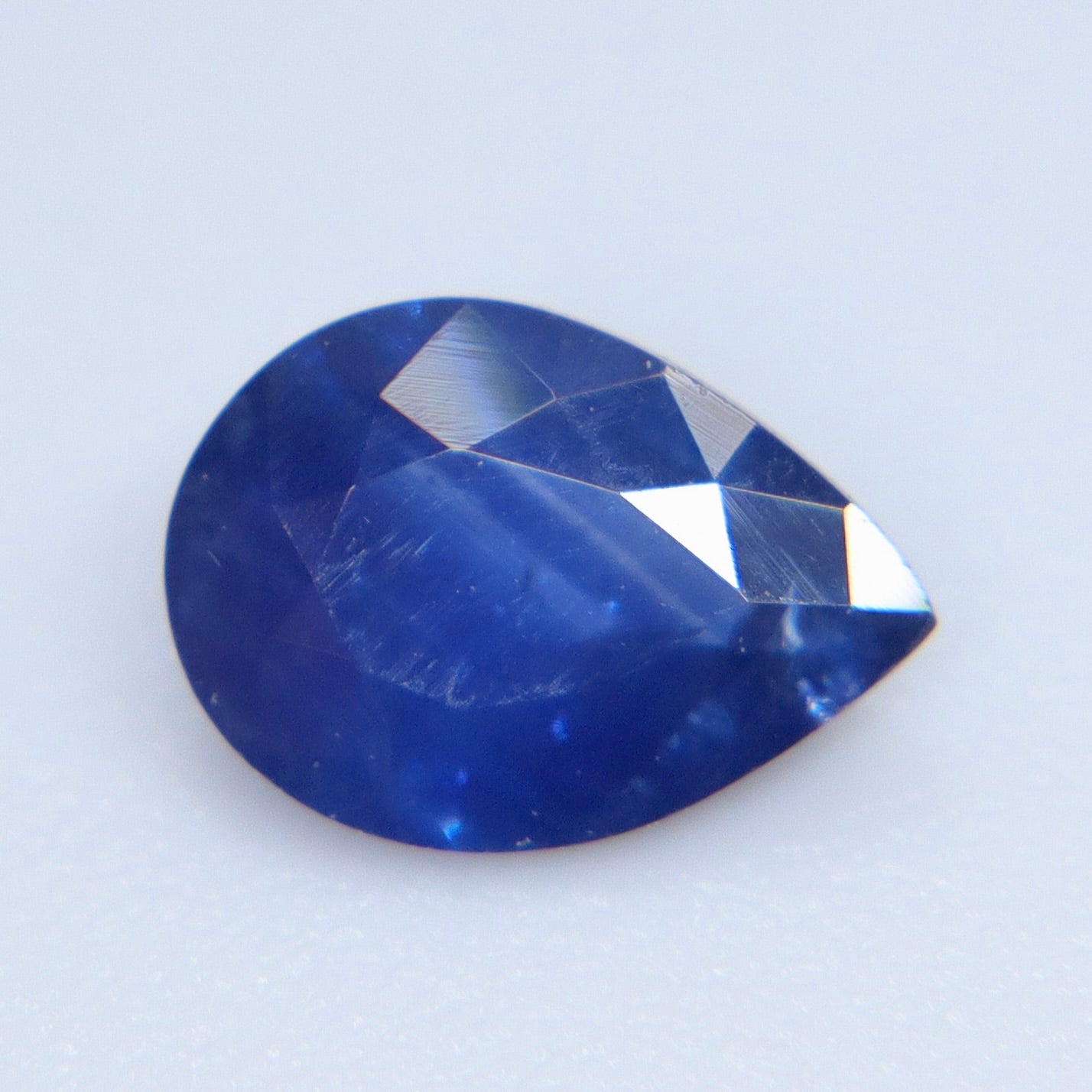 0.47 ct Natural Blue Sapphire – Pear Cut, Eye Clean, Ceylon (Heated) | Earth - Sourced Loose Sapphire from Australia - Sapphirepal