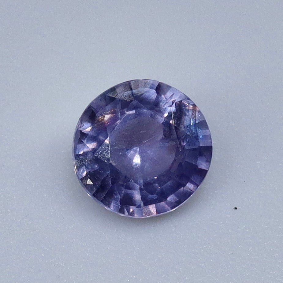 0.52 Carat Natural Purple Sapphire (Ceylon) — Unheated, Round Cut, SI | Sapphire Pal Australia - Sapphirepal