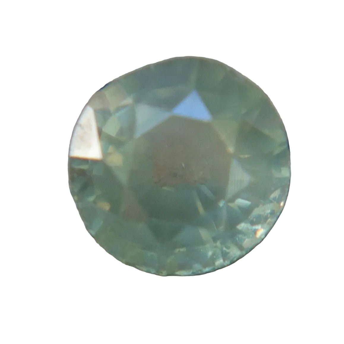 0.58 Carat Natural Mint Green Ceylon Sapphire – Unheated Round Cut Loose Gemstone - Sapphirepal
