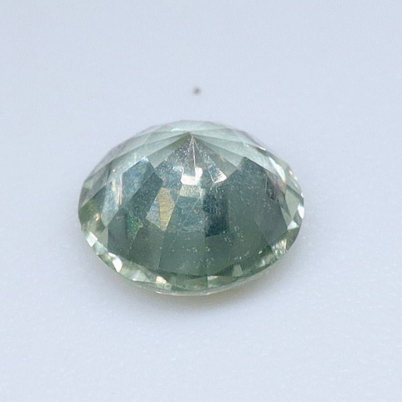 0.58 ct Natural Green Sapphire – Round Cut, SI, Madagascar (Untreated) | Earth - Sourced Loose Sapphire from Australia - Sapphirepal