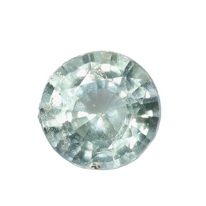 0.58 ct Natural Green Sapphire – Round Cut, SI, Madagascar (Untreated) | Earth - Sourced Loose Sapphire from Australia - Sapphirepal