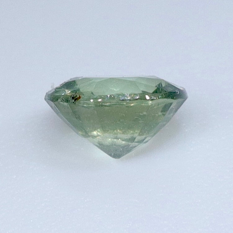 0.58 ct Natural Green Sapphire – Round Cut, SI, Madagascar (Untreated) | Earth - Sourced Loose Sapphire from Australia - Sapphirepal