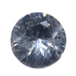 0.63ct Natural White Sapphire – Unheated Round Ceylon Gemstone - Sapphirepal