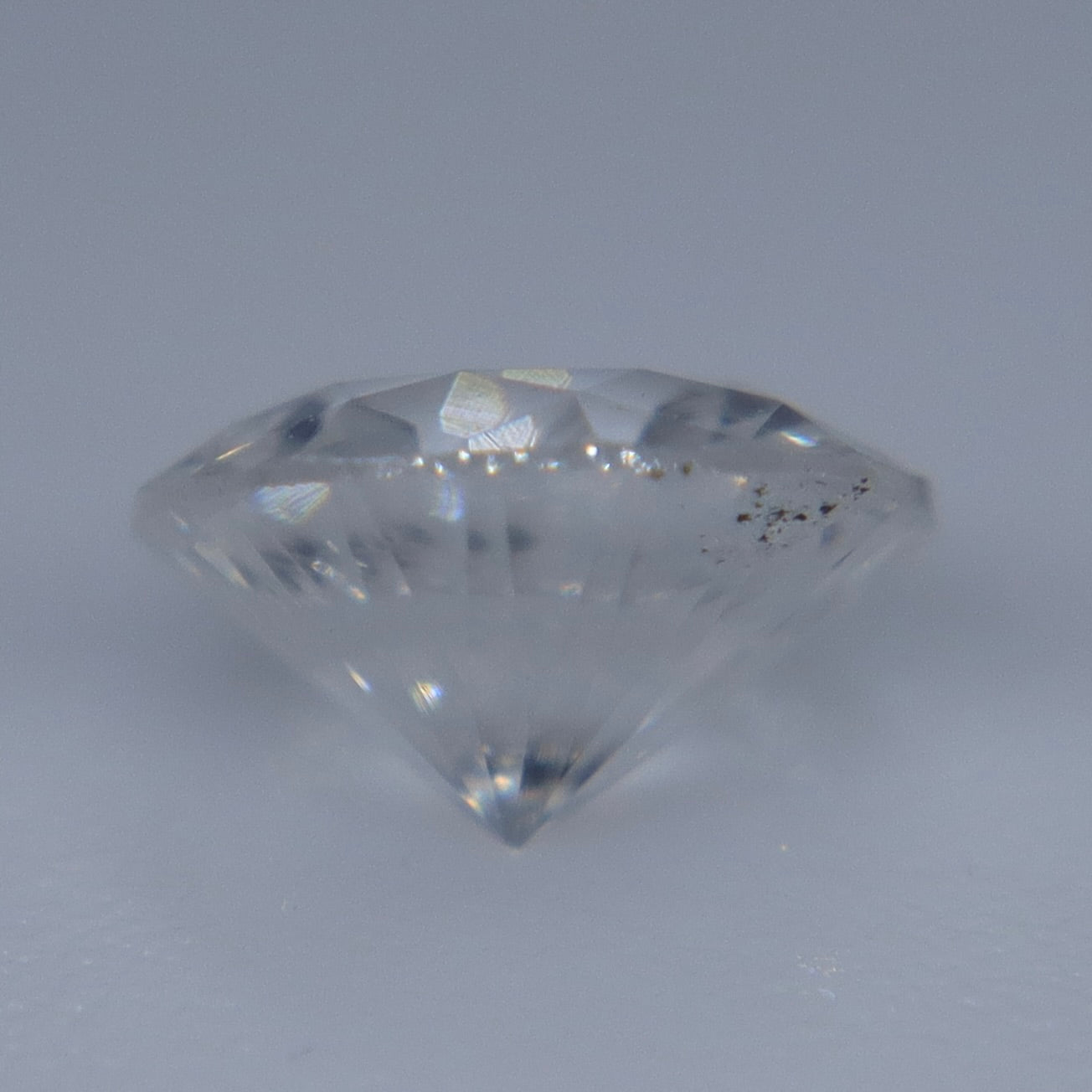 0.63ct Natural White Sapphire – Unheated Round Ceylon Gemstone - Sapphirepal