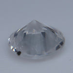 0.63ct Natural White Sapphire – Unheated Round Ceylon Gemstone - Sapphirepal